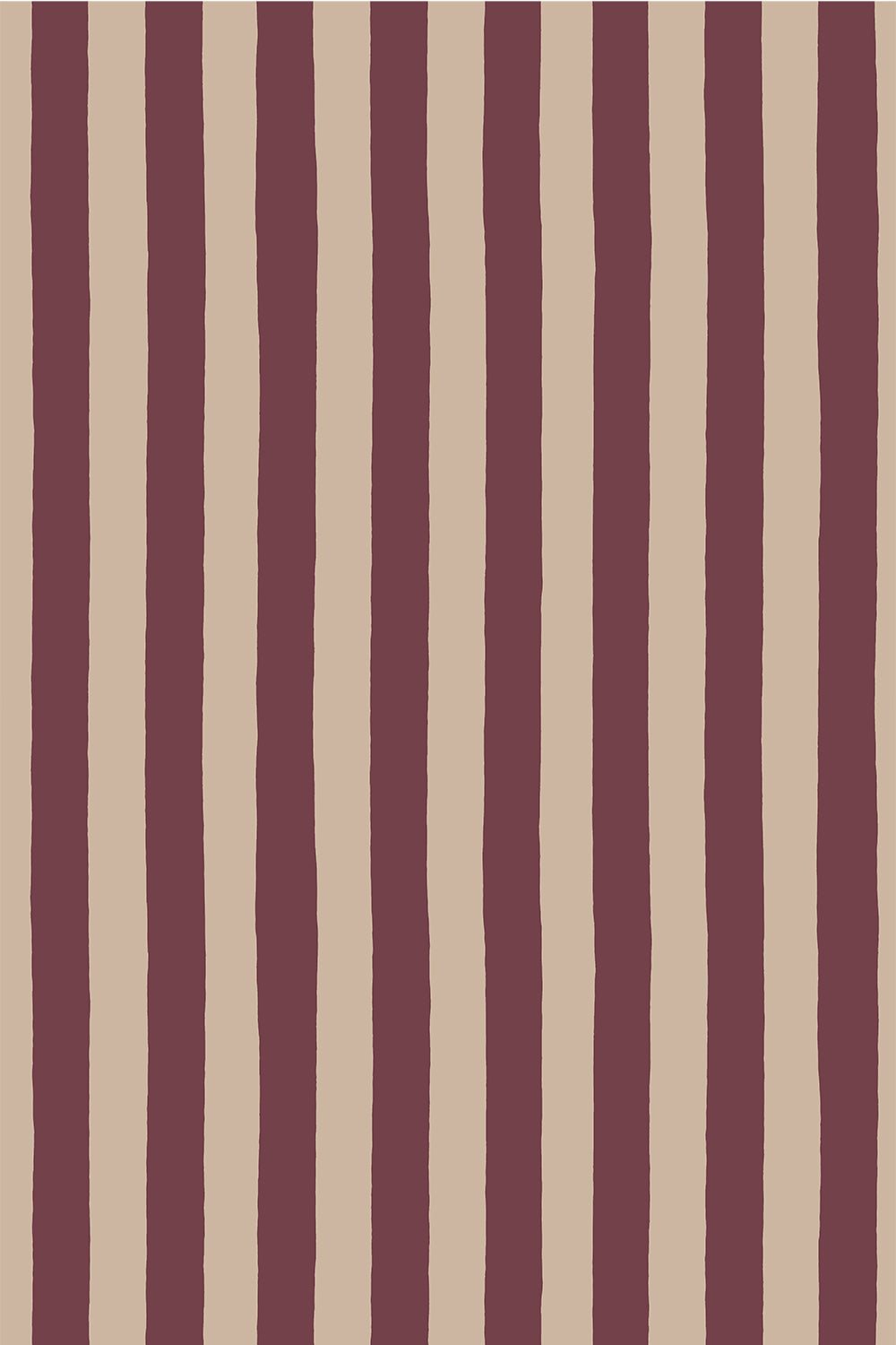 MHP-063-066 Medium Hand Pained Stripe Roll II Wallpaper by Josephine Munsey