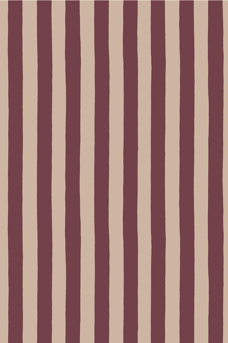 MHP-063-066 Medium Hand Pained Stripe Roll II Wallpaper by Josephine Munsey