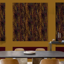 Alabaster Red / Gold Contemporary Wallpaper by Mallion & Knowles
