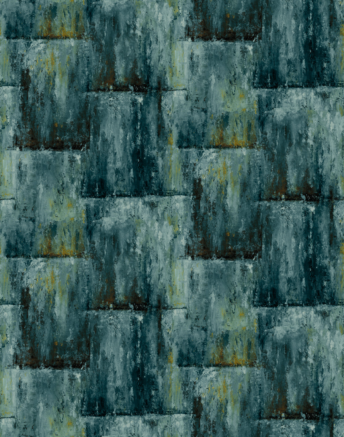 Cubit Gold / Jade Contemporary Wallpaper by Mallion & Knowles