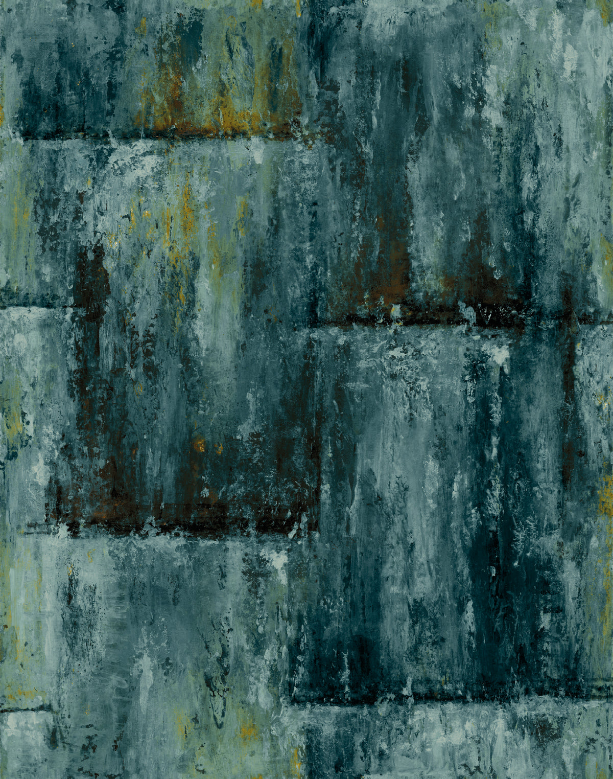 Cubit Gold / Jade Contemporary Wallpaper by Mallion & Knowles