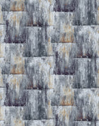 Cubit Amber / Silver Contemporary Wallpaper by Mallion & Knowles