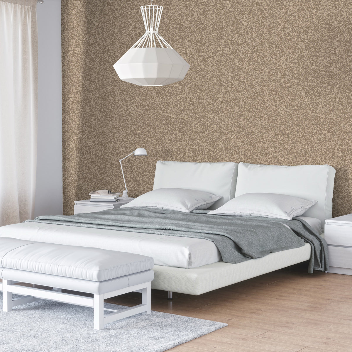 Mazie May Mole Contemporary Wallpaper by Mallion & Knowles