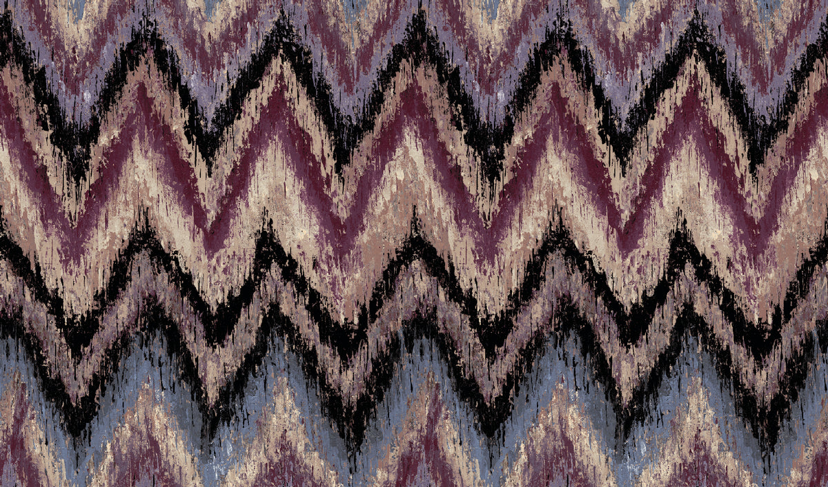 Zanzibar Plum / Berry Contemporary Wallpaper by Mallion & Knowles