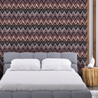 Zanzibar Plum / Berry Contemporary Wallpaper by Mallion & Knowles