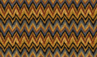 Zanzibar Flame / Blue Contemporary Wallpaper by Mallion & Knowles