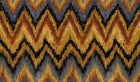 Zanzibar Flame / Blue Contemporary Wallpaper by Mallion & Knowles