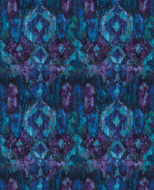 Dumas Sapphire / Plum Contemporary Wallpaper by Mallion & Knowles