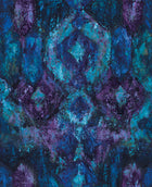 Dumas Sapphire / Plum Contemporary Wallpaper by Mallion & Knowles