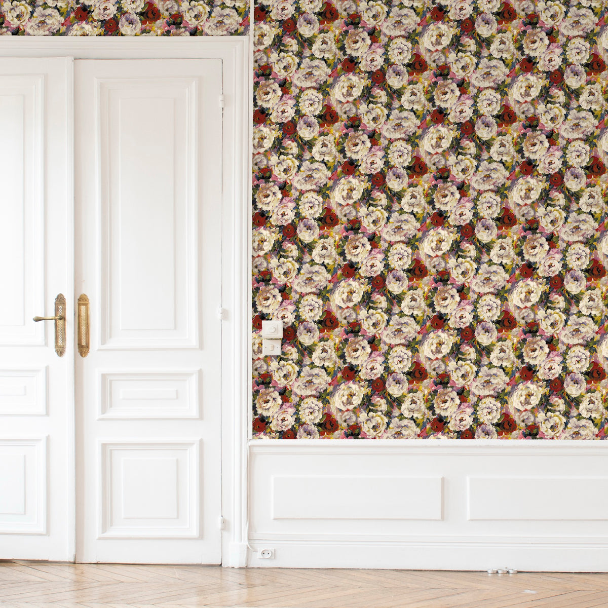 Hester Chintz Floral Style Wallpaper by Mallion & Knowles