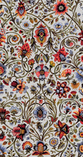 Baroda Scarlet / Grey Traditional Wallpaper by Mallion & Knowles