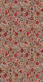 Baroda Crimson / Pink Traditional Wallpaper by Mallion & Knowles