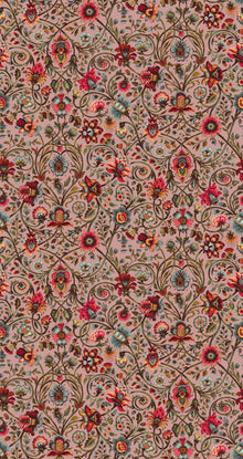Baroda Crimson / Pink Traditional Wallpaper by Mallion & Knowles