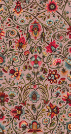 Baroda Crimson / Pink Traditional Wallpaper by Mallion & Knowles