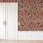 Baroda Crimson / Pink Traditional Wallpaper by Mallion & Knowles