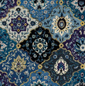 Kashmir Navy / Cobalt Traditional Wallpaper by Mallion & Knowles