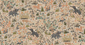 Maharaja Beige Traditional Wallpaper by Mallion & Knowles