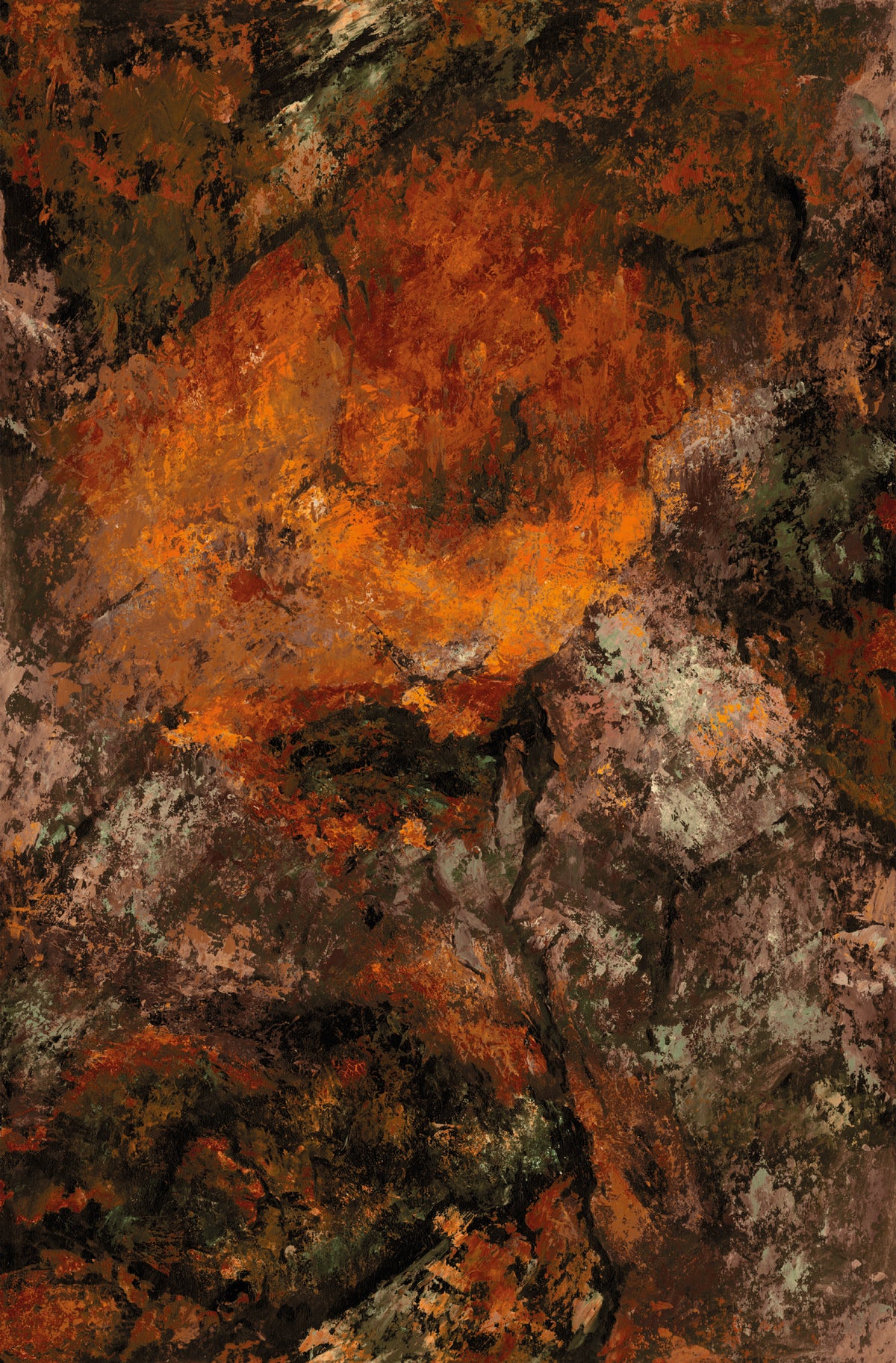 Lava Rustic Contemporary Wallpaper by Mallion & Knowles
