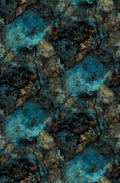 Lava Teal Contemporary Wallpaper by Mallion & Knowles