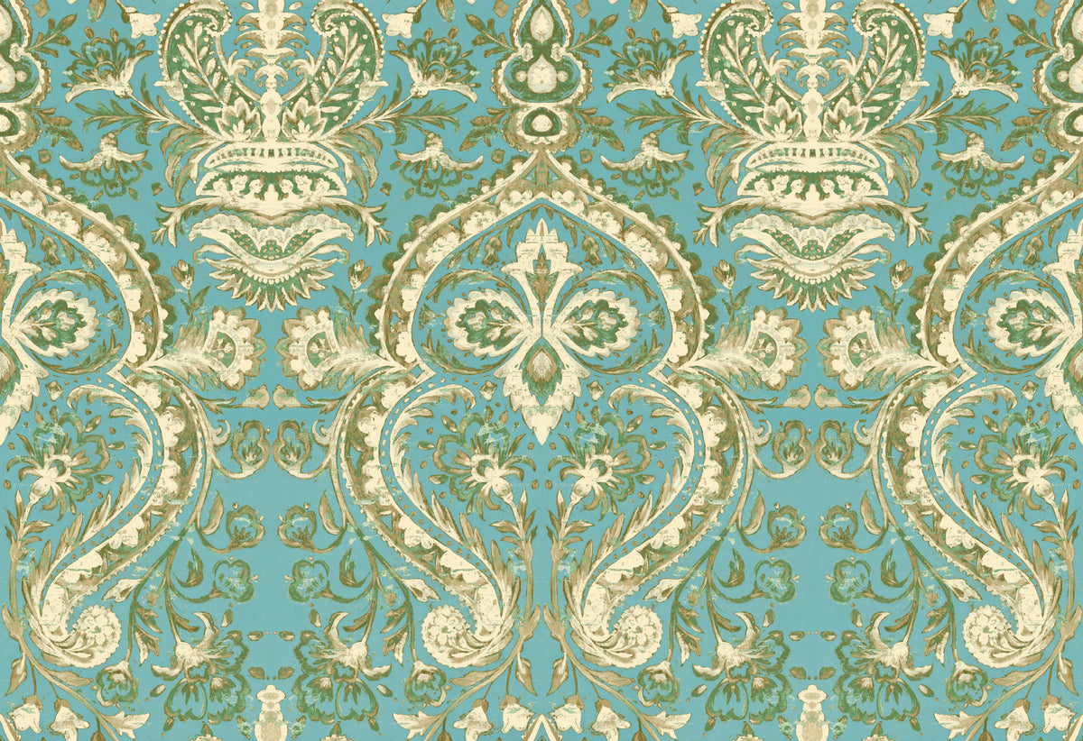 Mayfair Jade Traditional Wallpaper by Mallion & Knowles