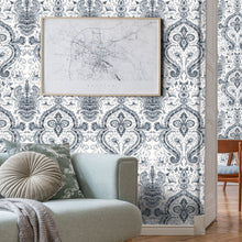 Mayfair Silver Traditional Wallpaper by Mallion & Knowles