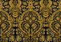 Grosvenor Sapphire / Gold Traditional Wallpaper by Mallion & Knowles