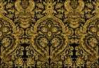 Grosvenor Sapphire / Gold Traditional Wallpaper by Mallion & Knowles