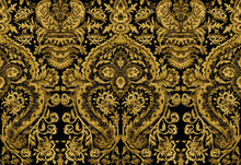 Grosvenor Sapphire / Gold Traditional Wallpaper by Mallion & Knowles