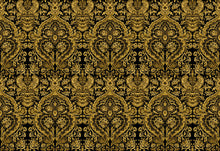 Grosvenor Sapphire / Gold Traditional Wallpaper by Mallion & Knowles