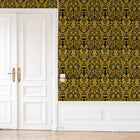 Grosvenor Sapphire / Gold Traditional Wallpaper by Mallion & Knowles