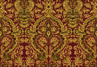 Grosvenor Crimson / Gold Traditional Wallpaper by Mallion & Knowles