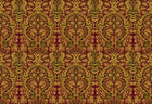 Grosvenor Crimson / Gold Traditional Wallpaper by Mallion & Knowles