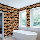 Mika Copper Contemporary Wallpaper by Mallion & Knowles