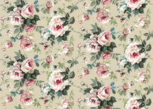 Messina Rose / Beige Floral Style Wallpaper by Mallion & Knowles