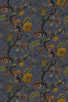 Pompadour Graphite Traditional Wallpaper by Mallion & Knowles