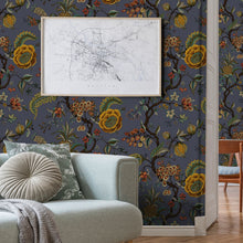 Pompadour Graphite Traditional Wallpaper by Mallion & Knowles