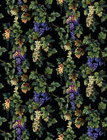 Vineyard Black Traditional Wallpaper by Mallion & Knowles