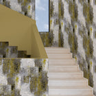 Patina Gold / Silver Contemporary Wallpaper by Mallion & Knowles