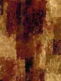 Patina Crimson / Gold Contemporary Wallpaper by Mallion & Knowles