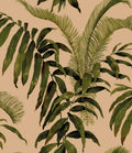 Pavillion Amber Floral Style Wallpaper by Mallion & Knowles