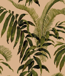 Pavillion Amber Floral Style Wallpaper by Mallion & Knowles