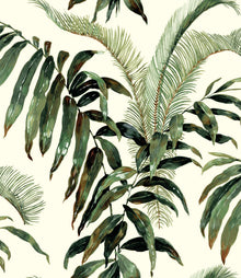 Pavillion Olive Floral Style Wallpaper by Mallion & Knowles