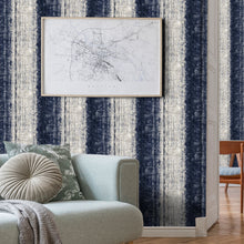 Topaz Denim / Stone Contemporary Wallpaper by Mallion & Knowles