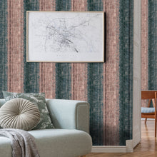 Topaz Grey / Terracotta Contemporary Wallpaper by Mallion & Knowles