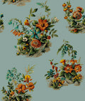 Atelier Azure Floral Style Wallpaper by Mallion & Knowles