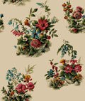 Atelier Old Rose Floral Style Wallpaper by Mallion & Knowles