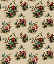 Atelier Old Rose Floral Style Wallpaper by Mallion & Knowles