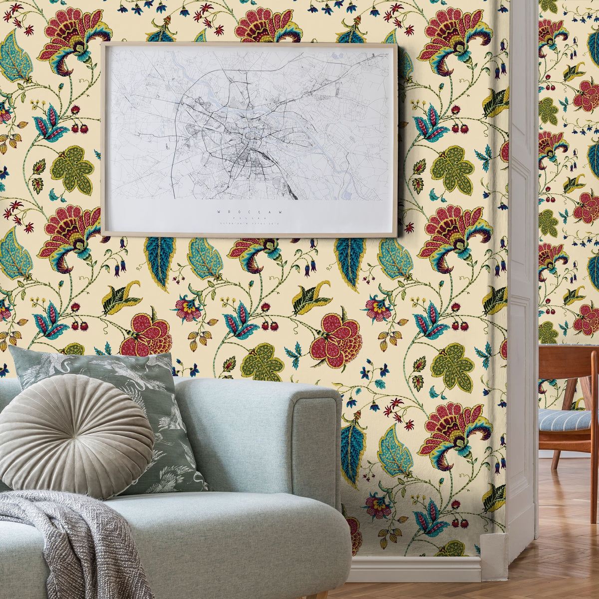 Varanasi Autumn Traditional Wallpaper by Mallion & Knowles