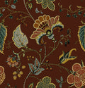 Varanasi Chestnut Traditional Wallpaper by Mallion & Knowles