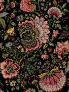 Amritsar Rose / Jet Traditional Wallpaper by Mallion & Knowles